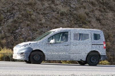 2024 Ford Transit / Tourneo Courier Mule Spotted With Puma Headlights ...