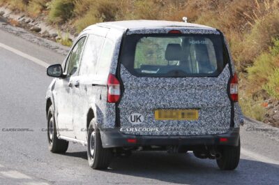 2024 Ford Transit / Tourneo Courier Mule Spotted With Puma Headlights ...