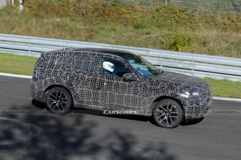 2024 BMW X3M Can’t Hide Its Big Grille Behind Disguise Carscoops