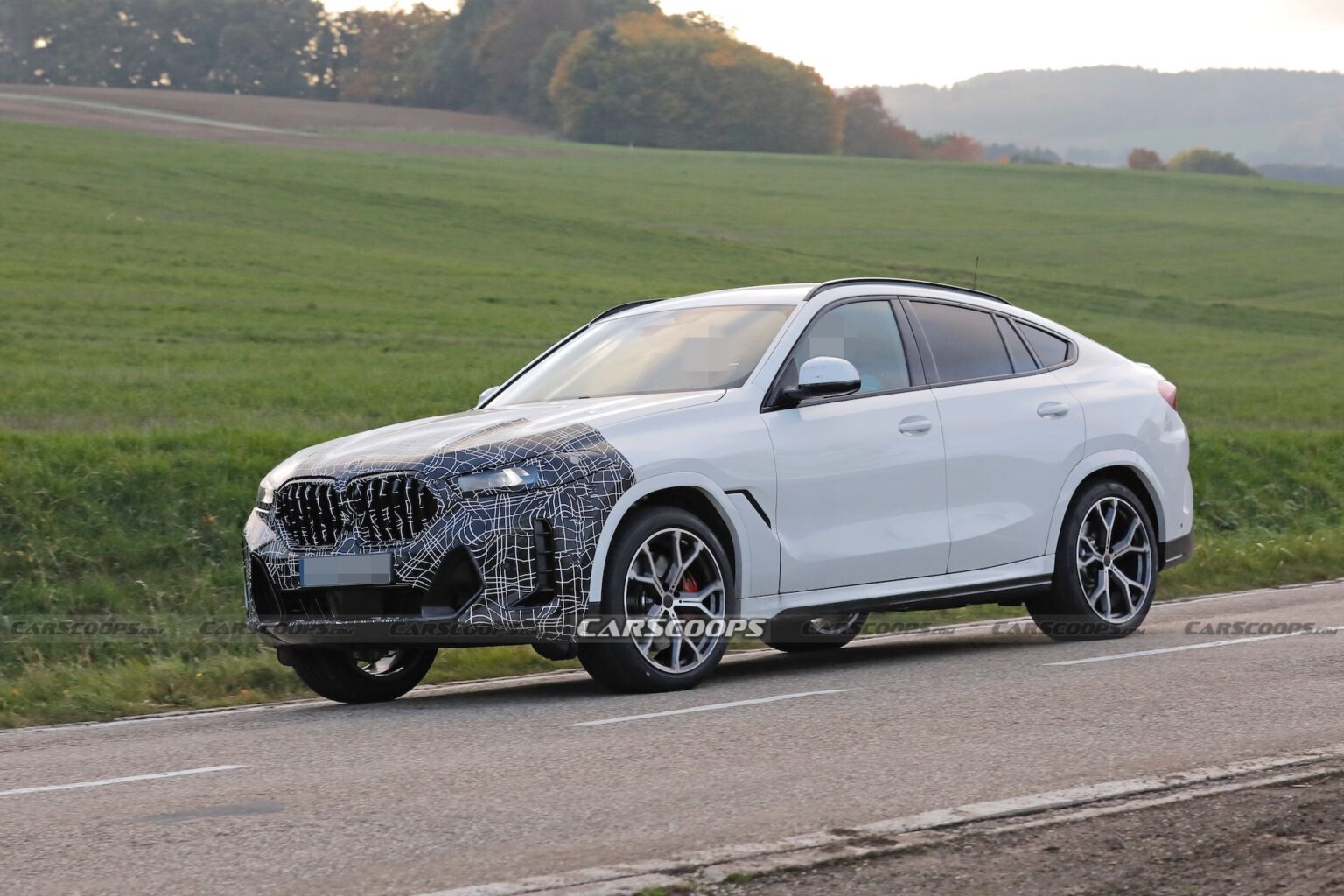 2023 BMW X6 Drops Camo, Reveals Production Grille and Bumper Design