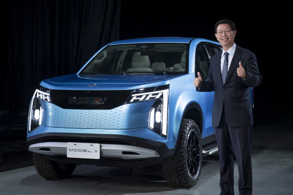 Foxconn unveils new electric pickup truck and crossover hatchback