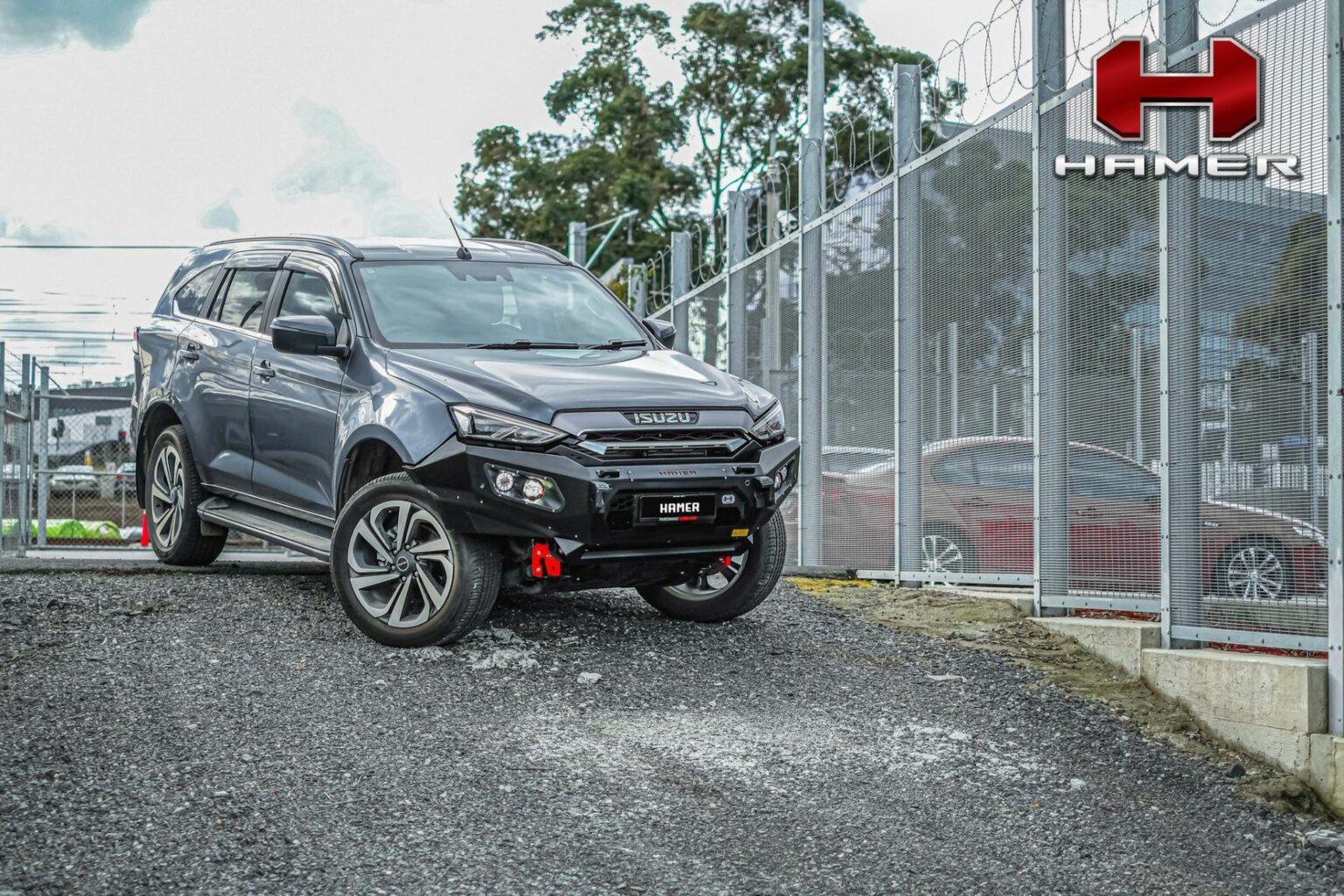 Isuzu Mu X Gains High Clearance Off Road Steel Bumper Courtesy Of Hamer X Carscoops