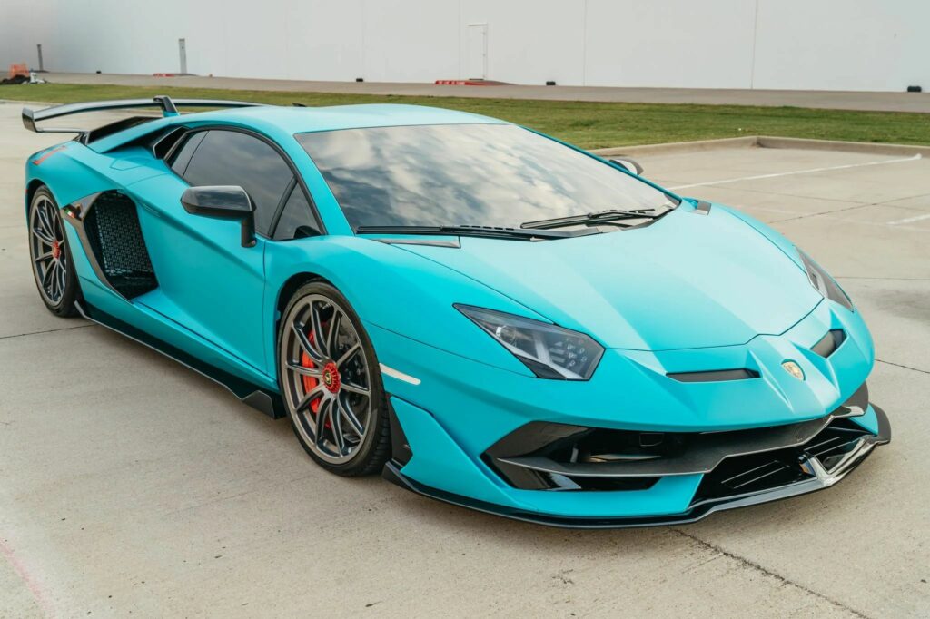 lamborghini 2022 aventador blue