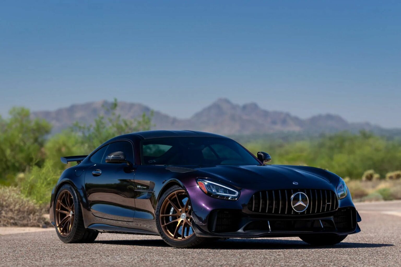 Deep Purple Mercedes-AMG GT R Pro Laden With Carbon Looks Near Perfect ...