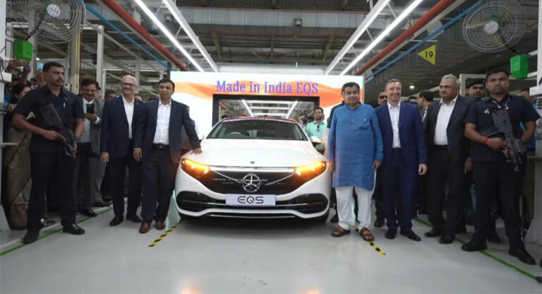 Mercedes-Benz Starts Building EQS 580 In India With 677 KM Of Real ...