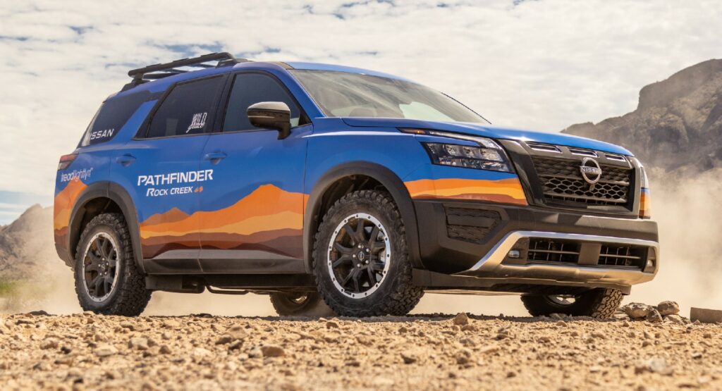  Nissan Pathfinder Rock Creek Enters The Rebelle Rally With Contrasting Livery