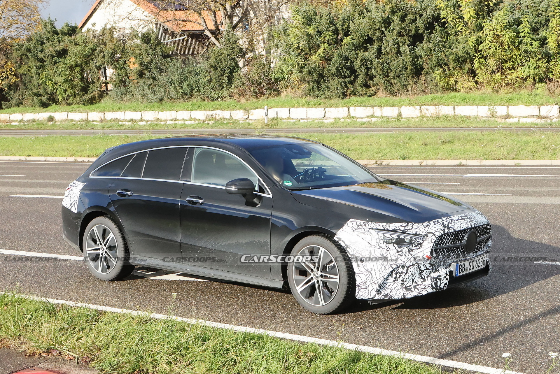 Gently Updated 2024 Mercedes CLA Shooting Brake Spied In Two Colors ...