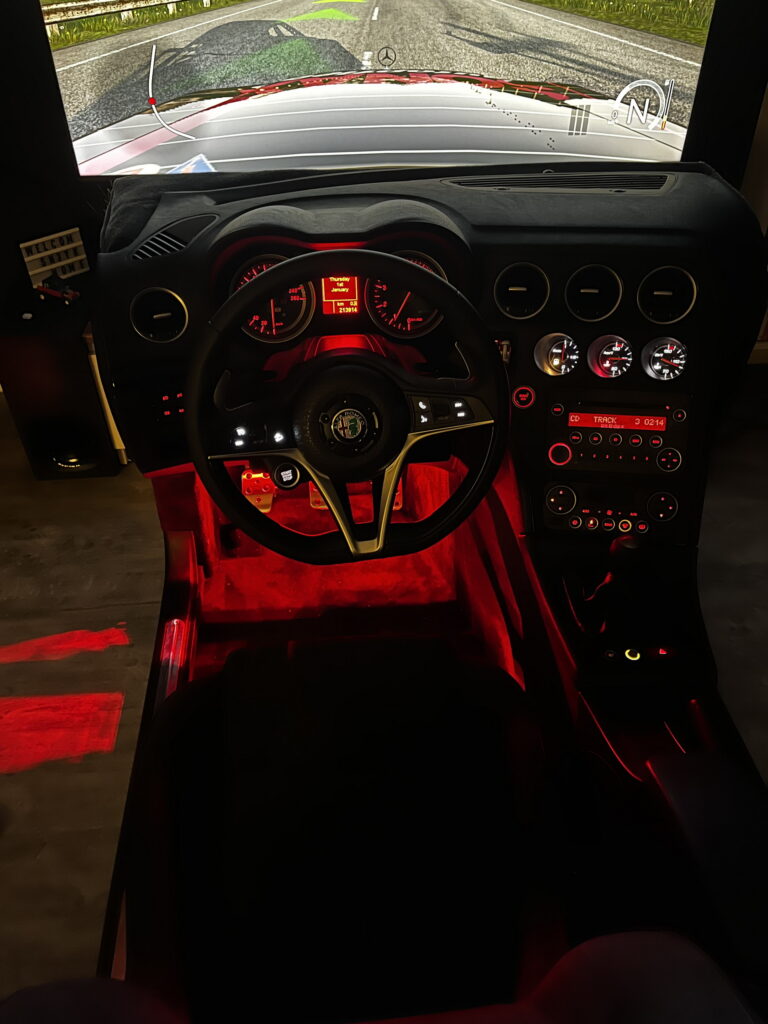 This Home-Built Alfa Romeo Racing Game Simulator Will Give You Cargasms