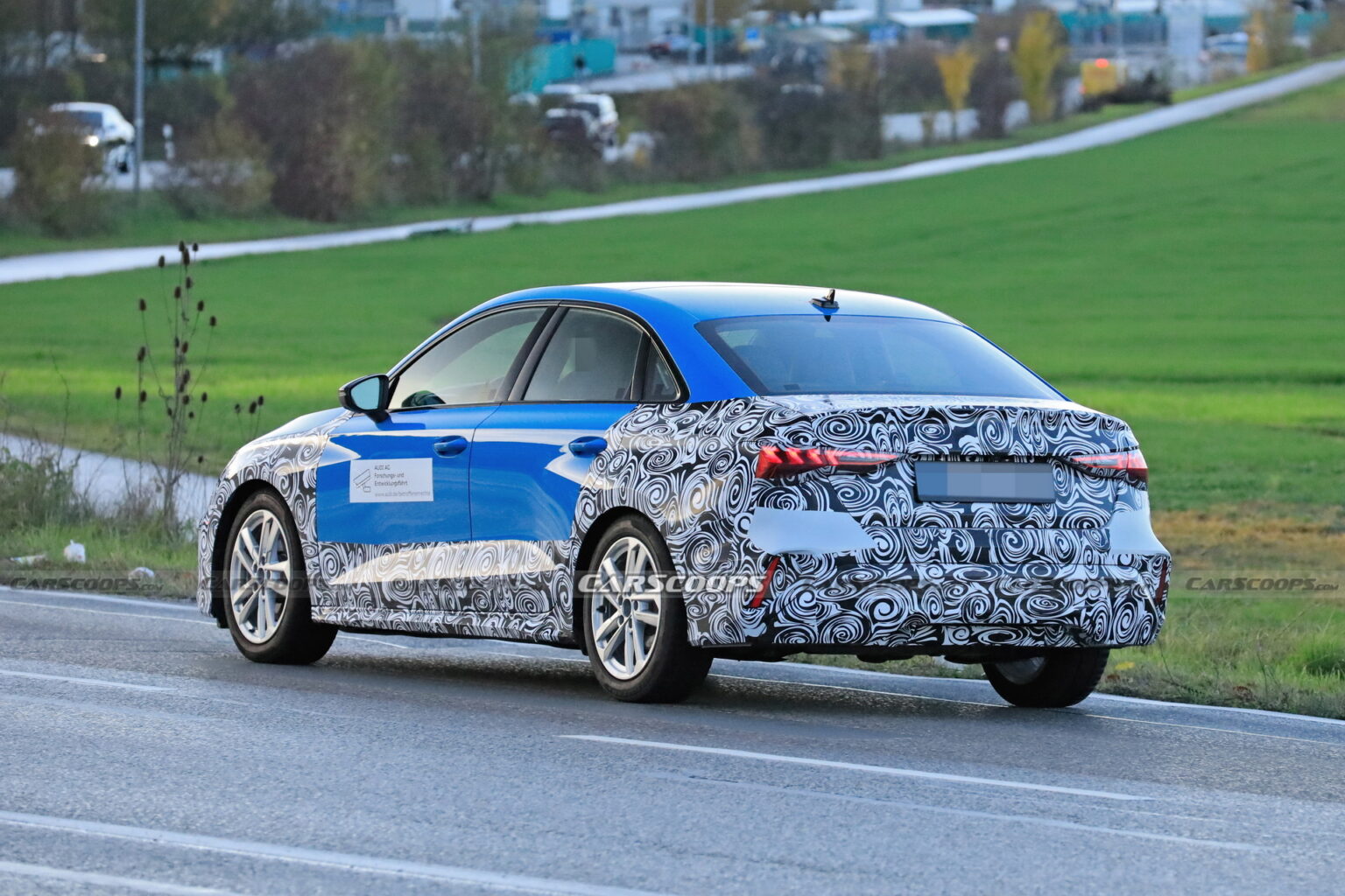 2024 Audi A3 Sedan Makes Spy Debut Hiding Minor Changes Carscoops