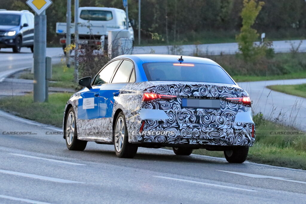 2024 Audi A3 Sedan Makes Spy Debut Hiding Minor Changes | Carscoops