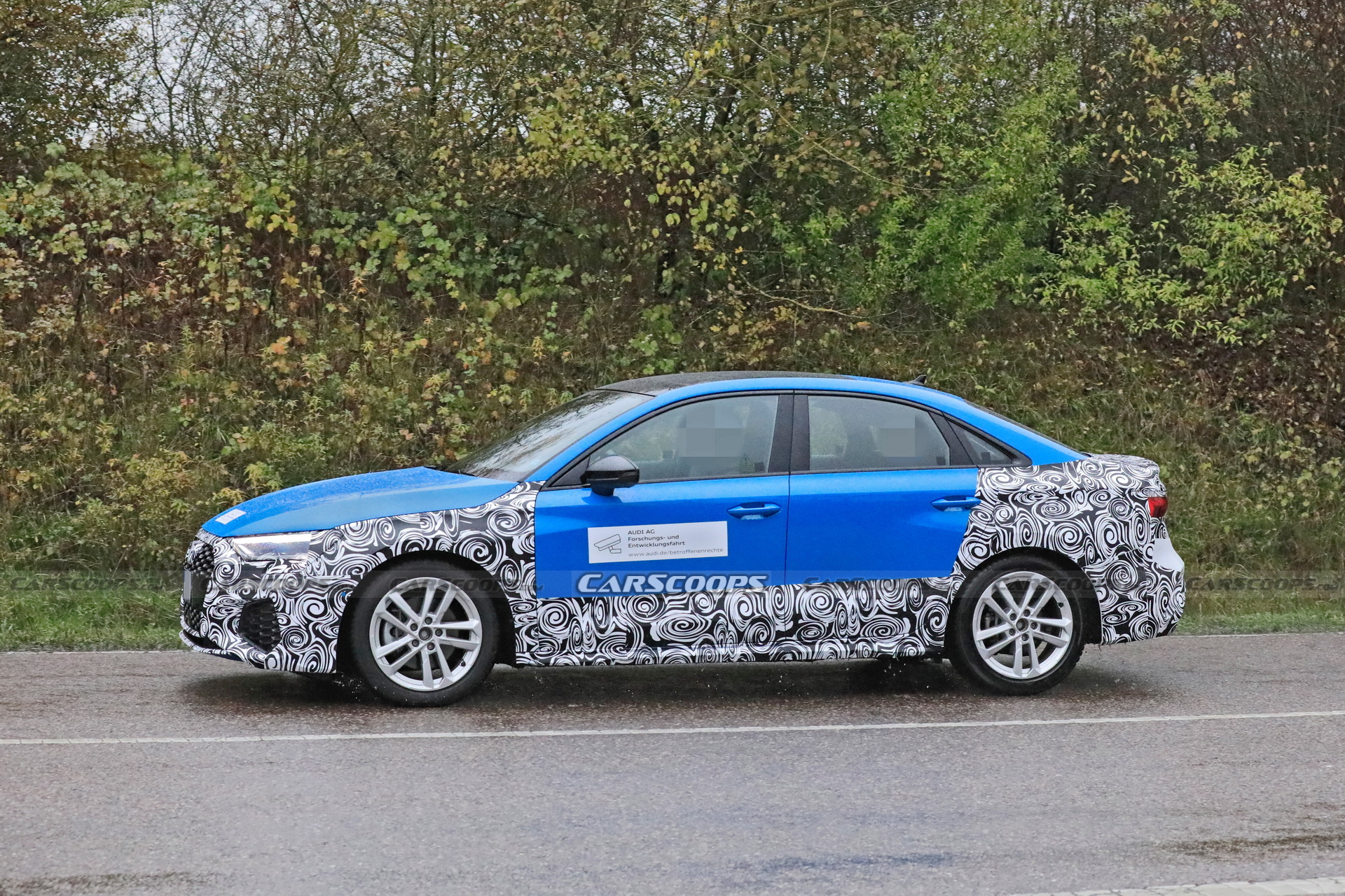 2024 Audi A3 Sedan Makes Spy Debut Hiding Minor Changes | Carscoops