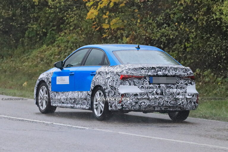 2024 Audi A3 Sedan Makes Spy Debut Hiding Minor Changes | Carscoops