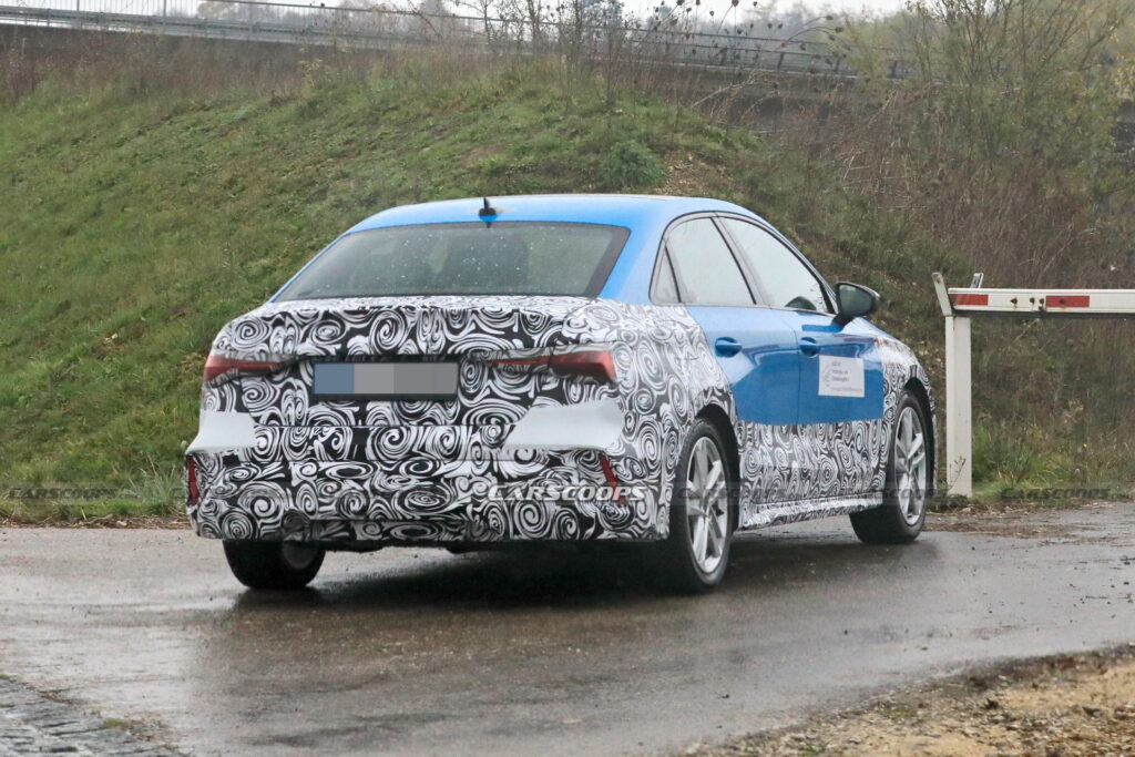 2024 Audi A3 Sedan Makes Spy Debut Hiding Minor Changes | Carscoops