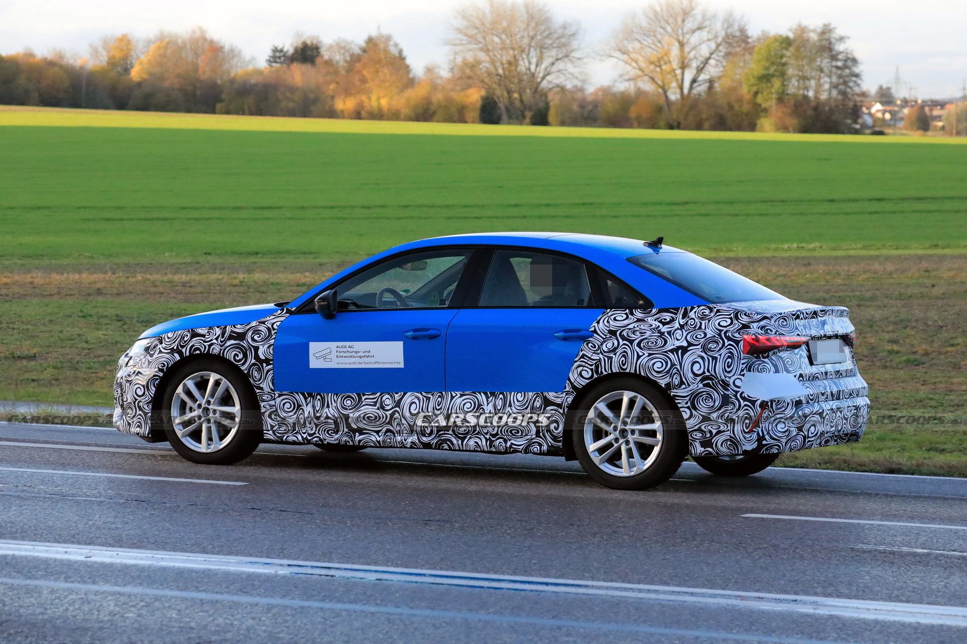 2024 Audi A3 Sedan Makes Spy Debut Hiding Minor Changes | Carscoops