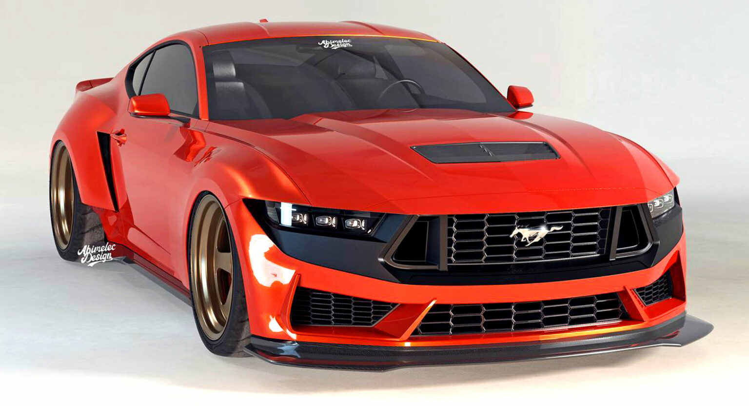 The First Widebody 2024 Ford Mustang Dark Horse Already Exists In The