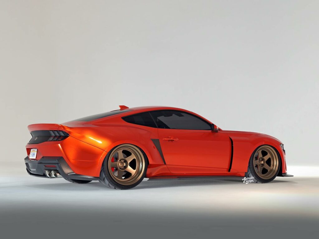 The First Widebody 2024 Ford Mustang Dark Horse Already Exists In The