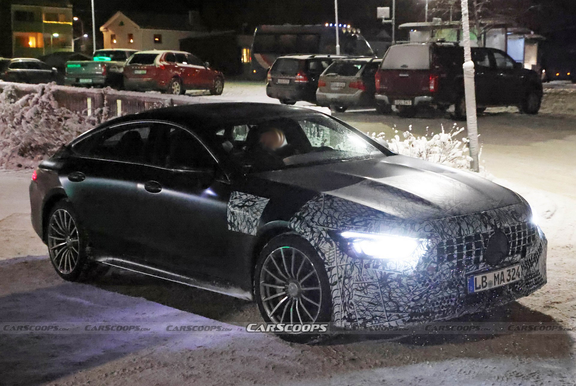 2024 MercedesAMG GT 4Door Spied Inside And Out, Facelifted Model Set