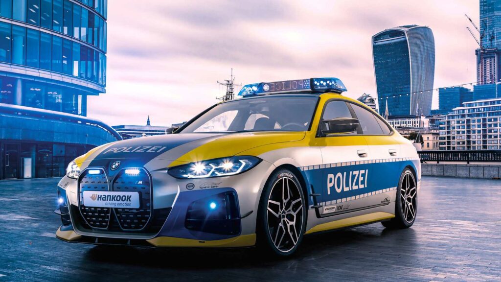 AC Schnitzer Created A BMW I4 M50 Police Car | Carscoops