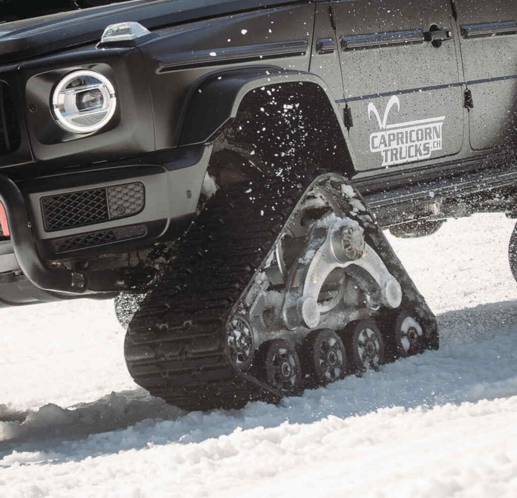  Man Spent $150,000 To Turn His Mercedes G-Class Into A Snow Tank