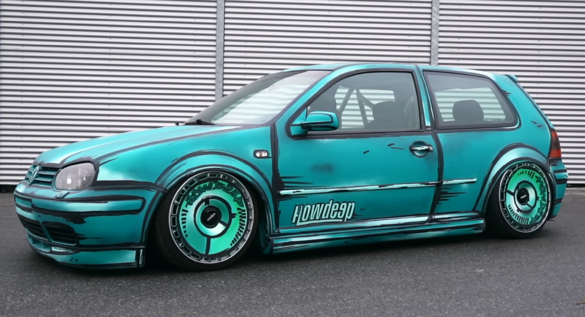 Volkswagen golf mk4 gti with custom modifications on Craiyon
