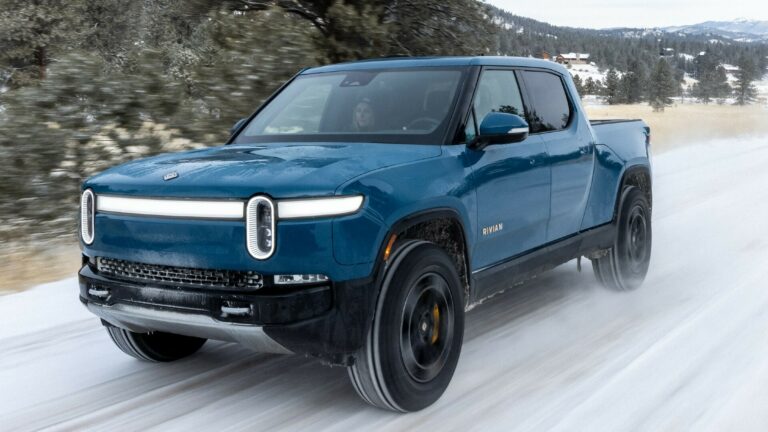 Here’s How Far A Rivian R1T Can Tow 10,000 Lbs In Freezing Temperatures ...