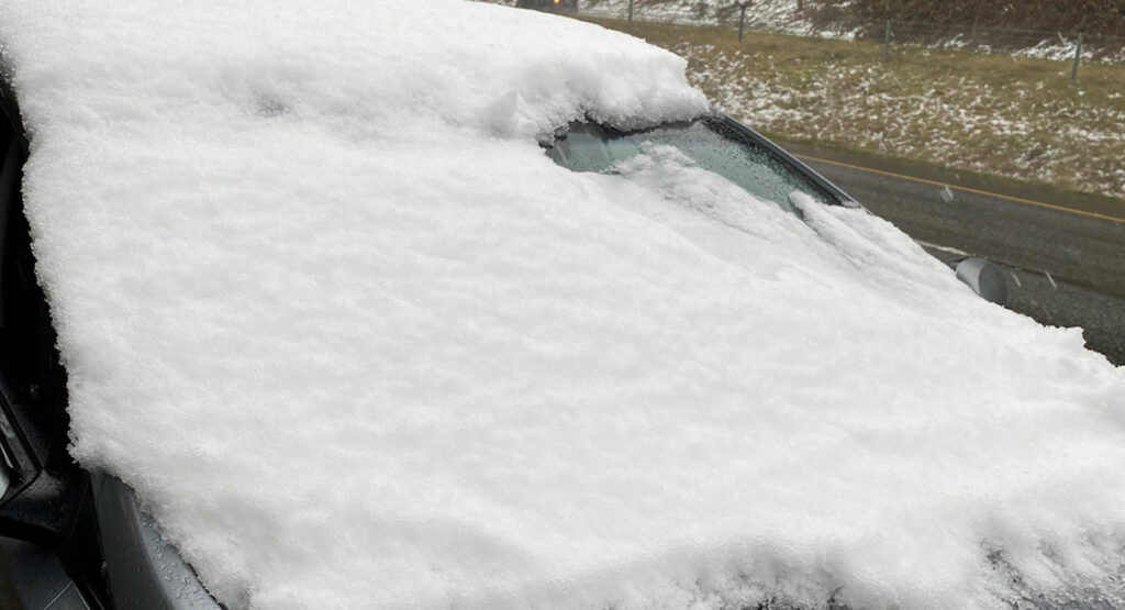  Driver Playing Peek-A-Boo Through Snow-Covered Windshield Gets $553 Ticket