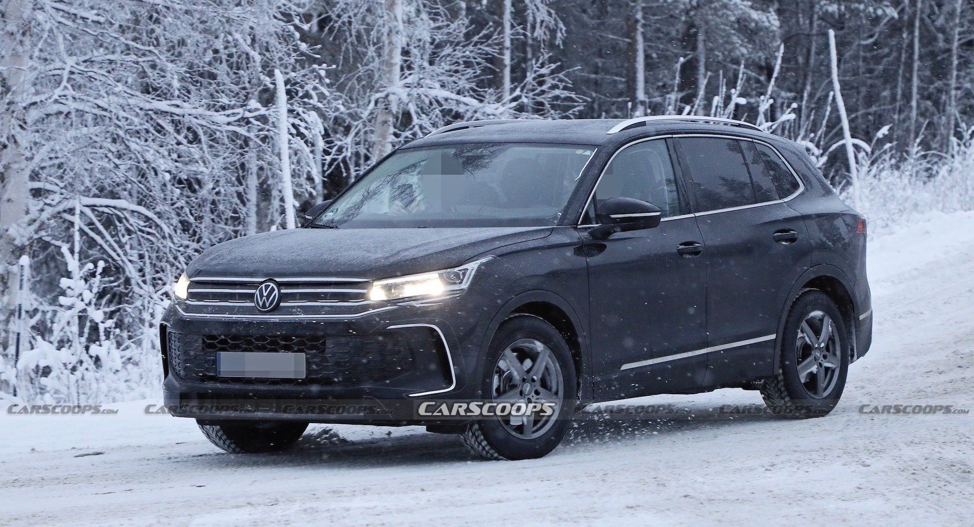 2024 Volkswagen Tiguan Shows Off Its New Curves In Winter Tests