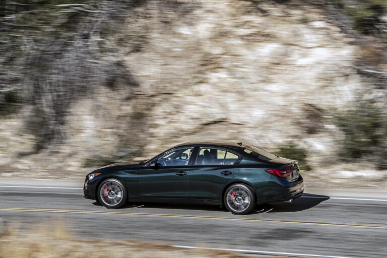 Infiniti Debuts Color Shifting Black Opal Paint On 2023 Q50 Red Sport 400 Carscoops