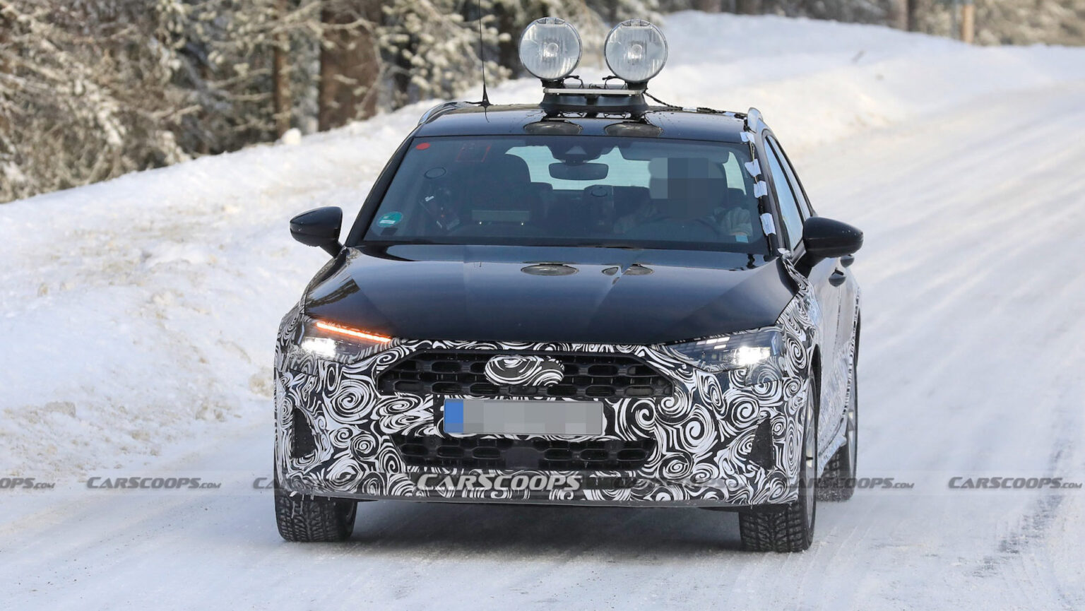 2024 Audi A3 Facelift Spied With DigitalLook DRLs Carscoops