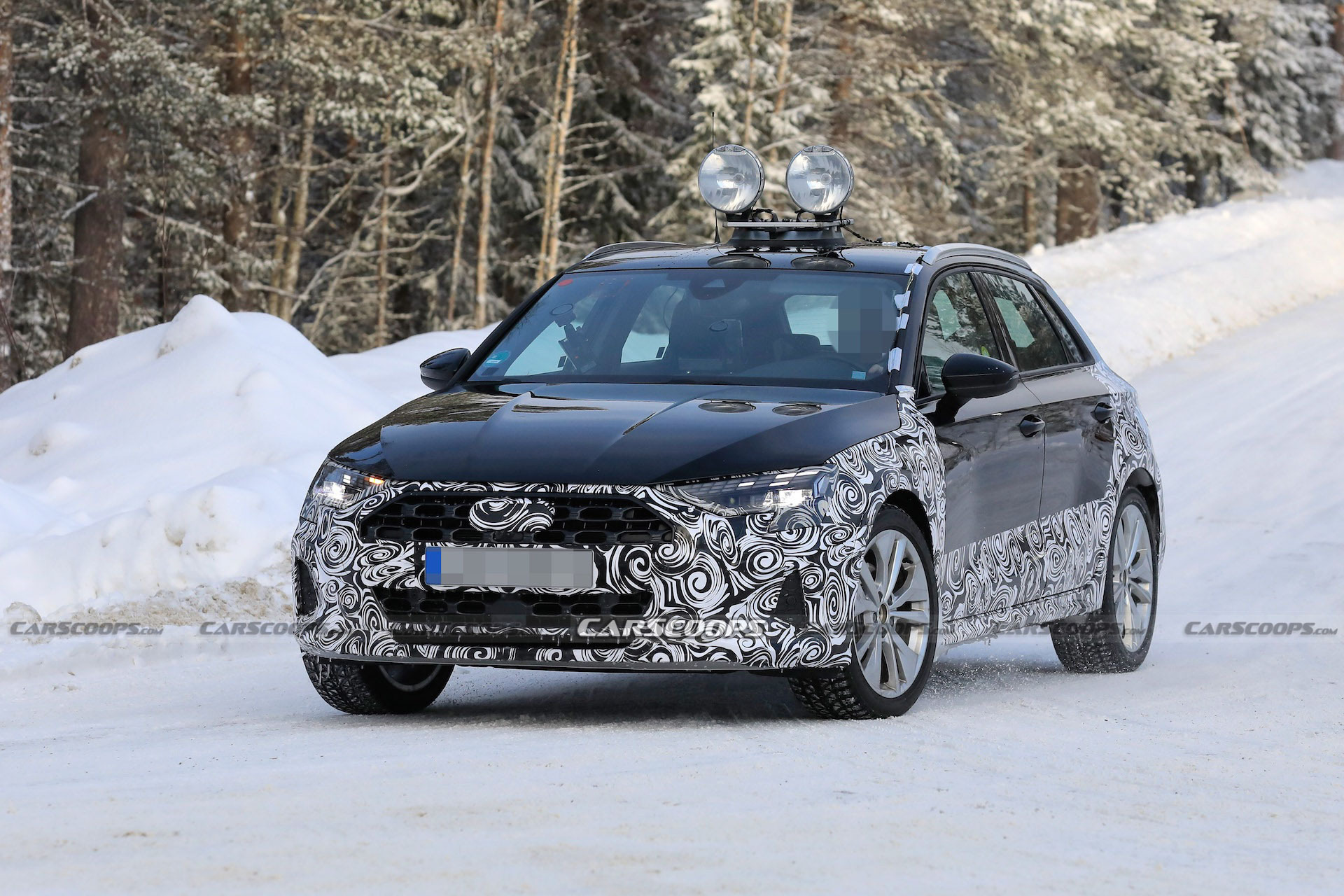 2024 Audi A3 Facelift Spied With DigitalLook DRLs Carscoops