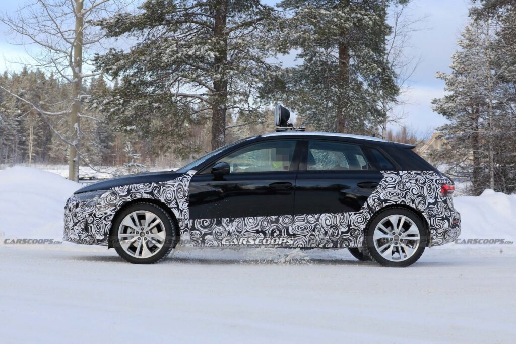 Facelifted Audi A3 Goes Commando in the Snow, Looks the Same but Different  - autoevolution