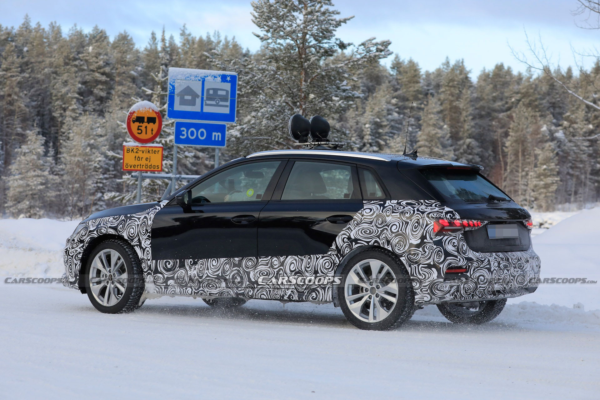 2024 Audi A3 Facelift Spied With DigitalLook DRLs Carscoops