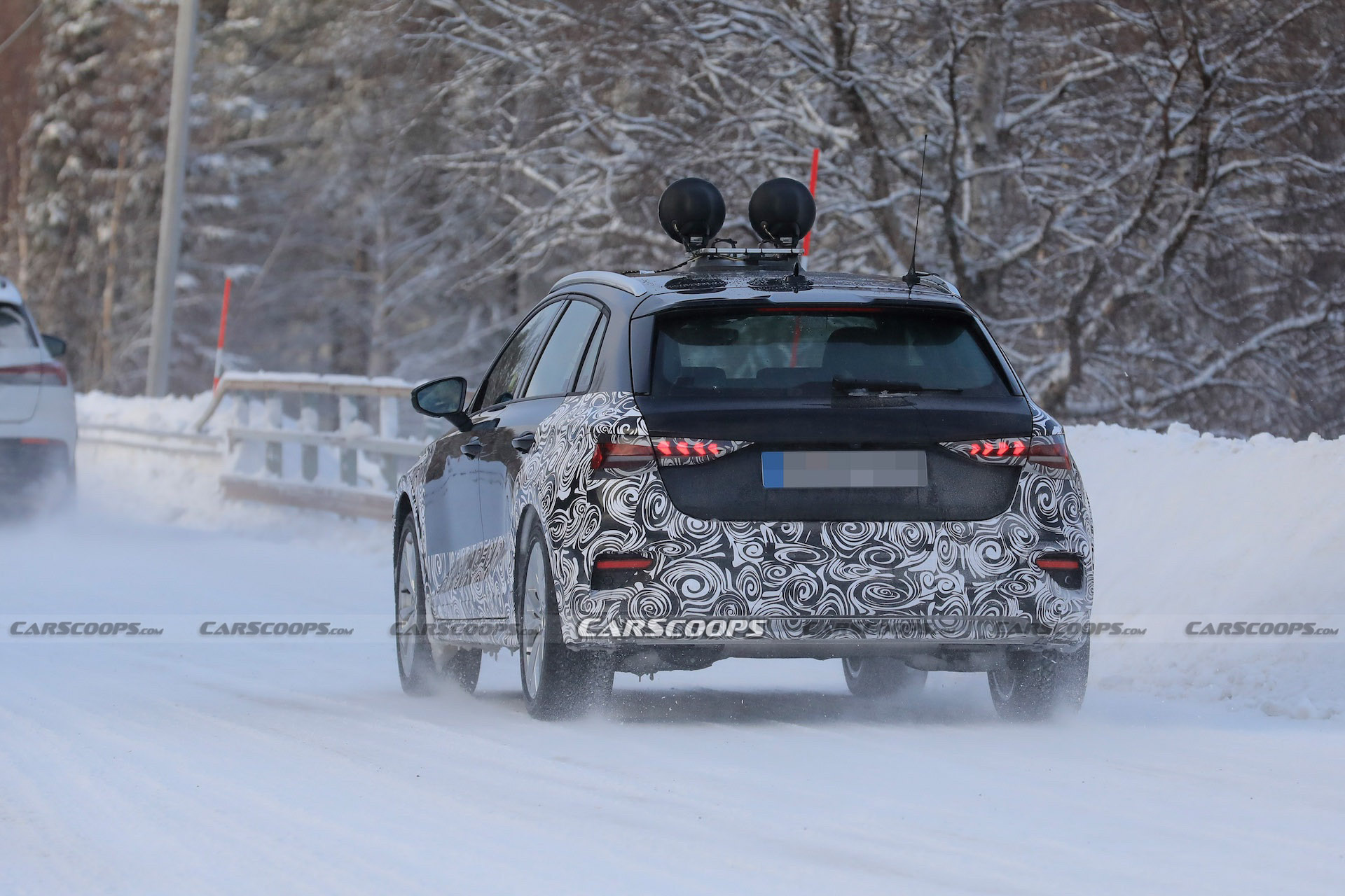 2024 Audi A3 Facelift Spied With DigitalLook DRLs Carscoops