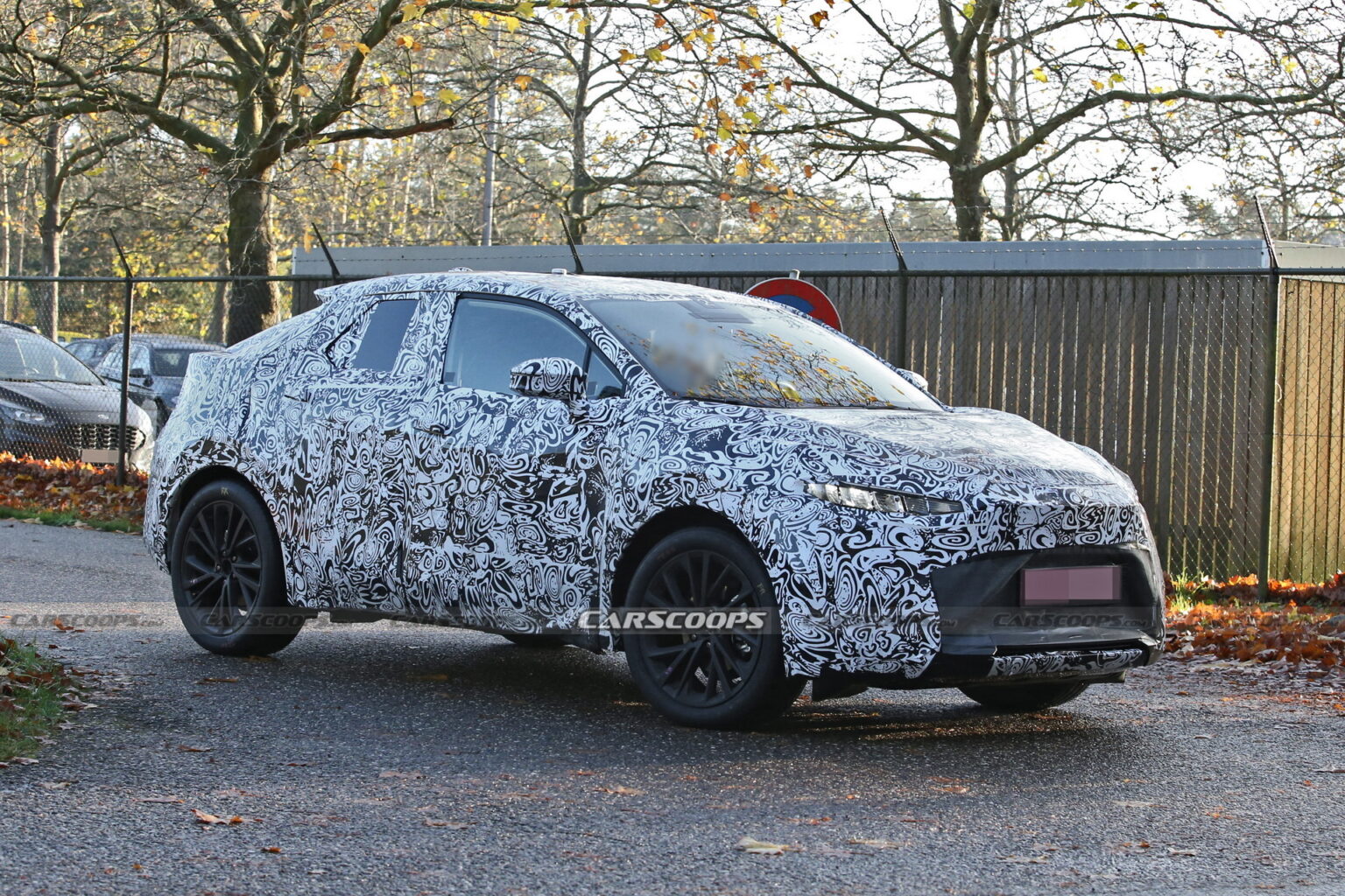 New Electric 2024 Toyota CHR Spotted Testing For The First Time Carscoops