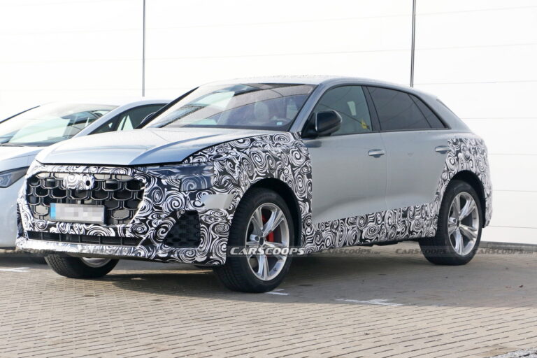 2025 Audi Q8 Facelift Makes Spy Debut Hiding Mild Changes | Carscoops