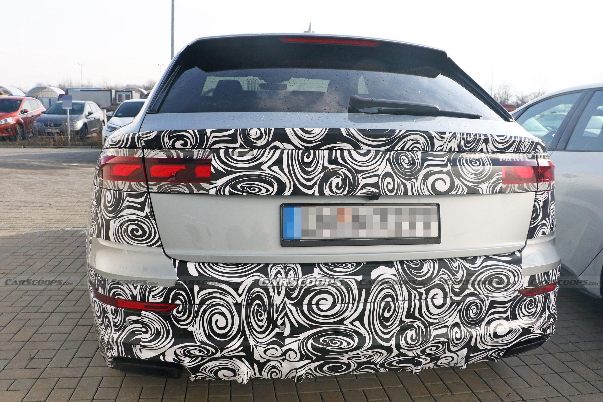 2025 Audi Q8 Facelift Makes Spy Debut Hiding Mild Changes | Carscoops