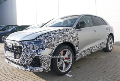 2025 Audi Q8 Facelift Makes Spy Debut Hiding Mild Changes | Carscoops