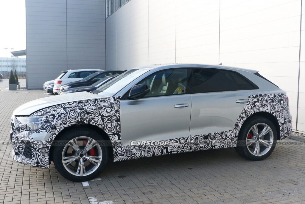 2025 Audi Q8 Facelift Makes Spy Debut Hiding Mild Changes | Carscoops