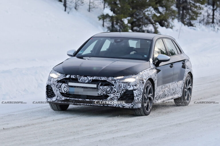 Facelifted Audi S3 Spied With Edgy New Headlight Design And Bumper ...