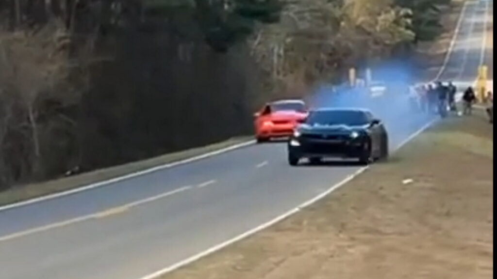  Mustang Survives Street Racing, Camaro Not So Lucky