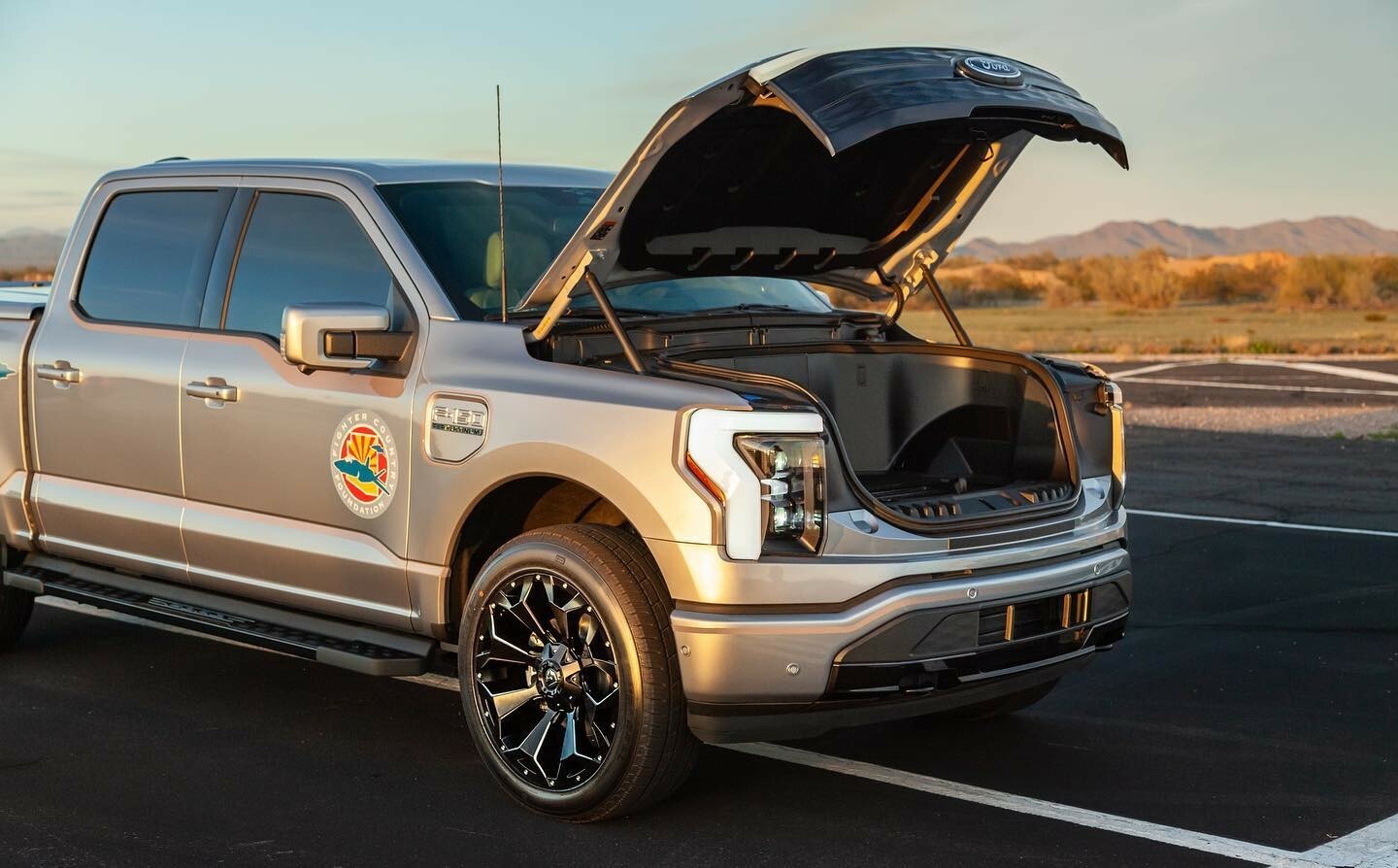 Ford F-150 Lightning Fighter Edition Sells For $275k At Auction | Carscoops