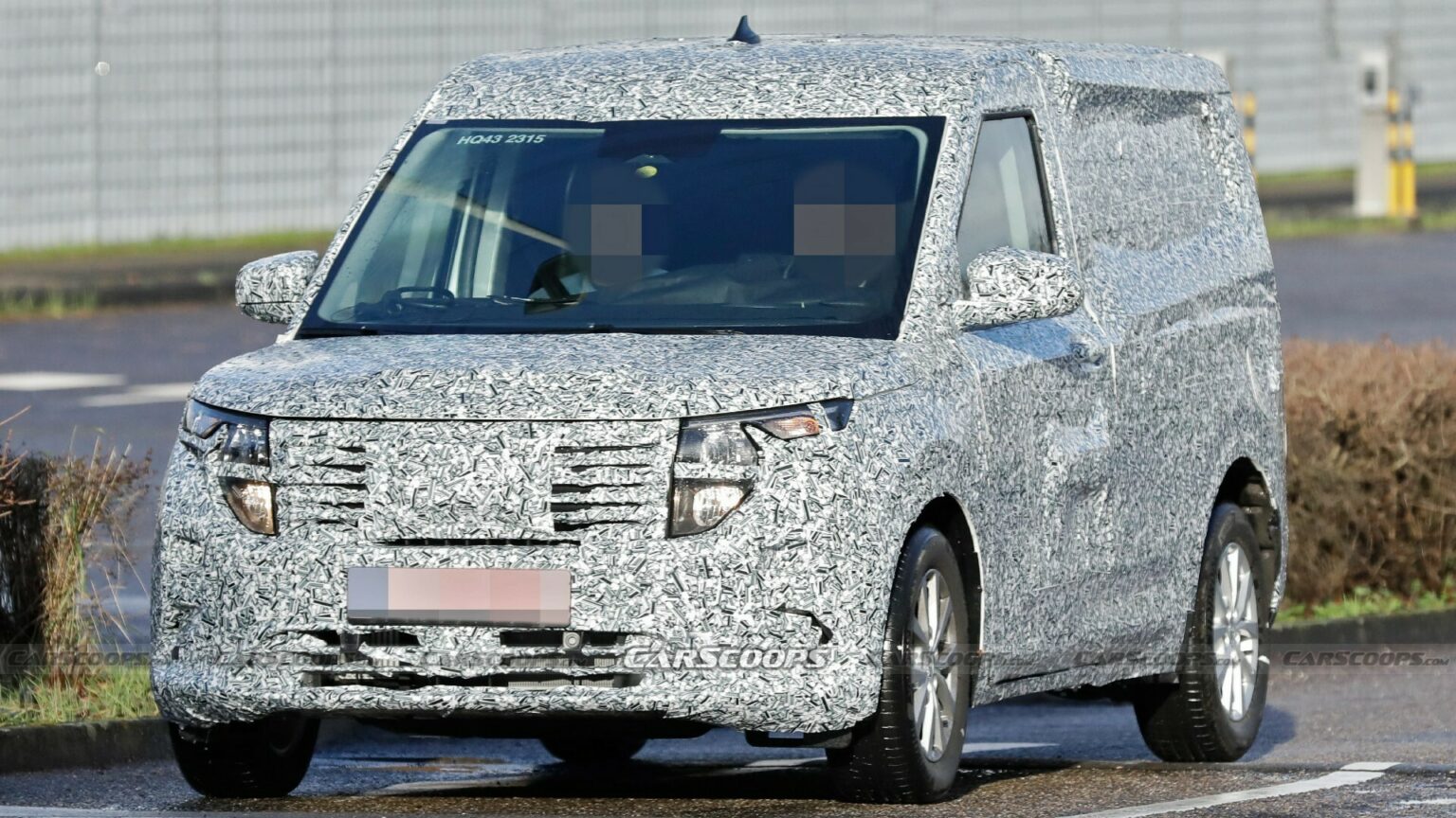 2024 Ford Transit Courier Spied With Production Body For The First Time Carscoops