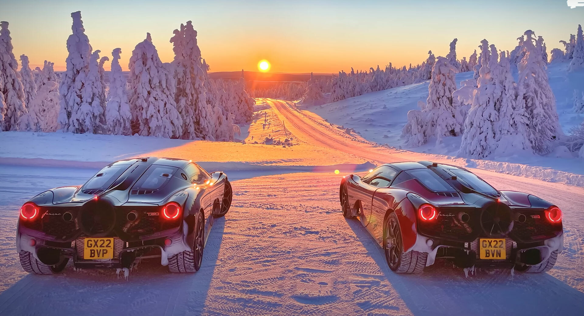 Gordon Murray's T.50 V12 Supercar Loves Playing in the Snow