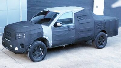 New Kia Pickup Spied In Korea Wearing Mohave Bodywork 