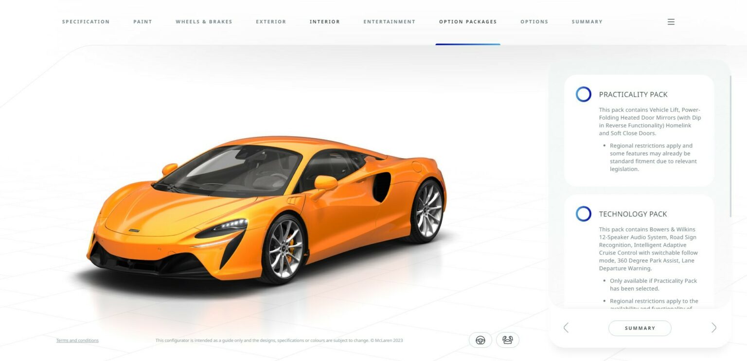 McLaren Artura Configurator Goes Live With Everything You Need To Make It Yours Carscoops