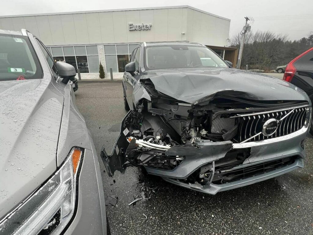  Five Volvo Models In Dealership Destroyed By Pickup