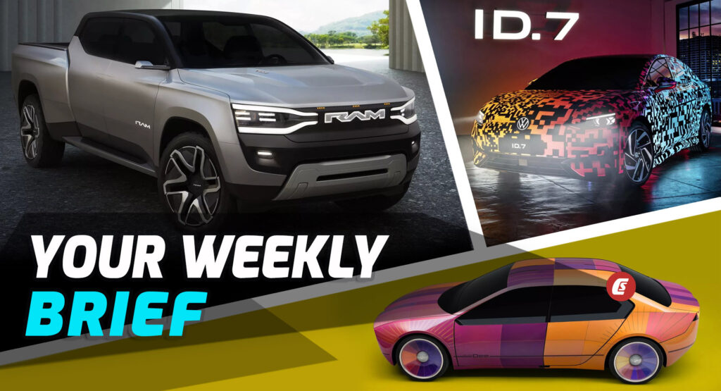  RAM 1500 Revolution BEV, BMW i Vision Dee, And VW ID.7 Teaser: Your Weekly Brief