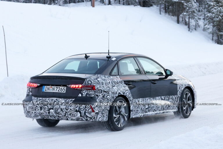 2024 Audi A3 Sedan Spied With Trick LEDs In Northern Europe | Carscoops