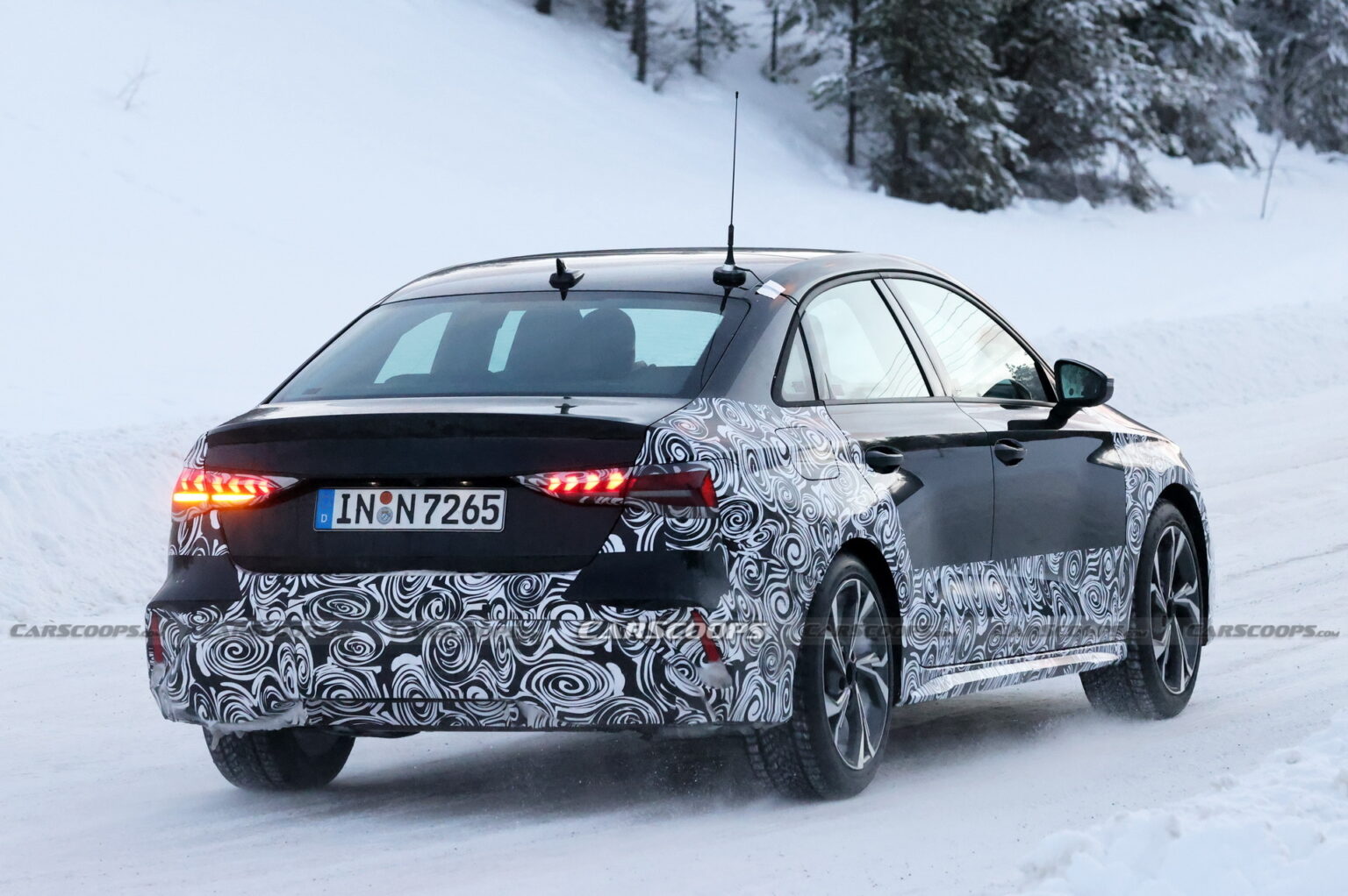 2024 Audi A3 Sedan Spied With Trick LEDs In Northern Europe | Carscoops