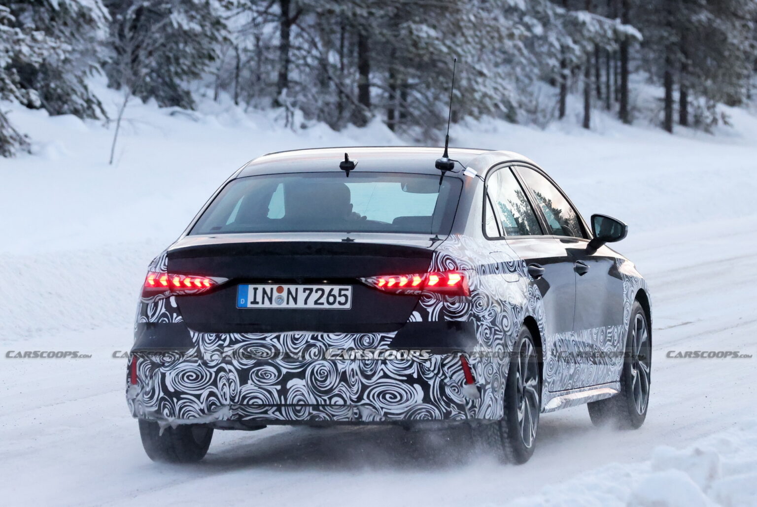 2024 Audi A3 Sedan Spied With Trick LEDs In Northern Europe | Carscoops